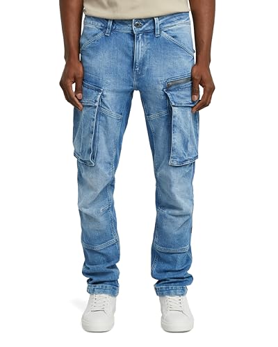 G-STAR Herren Rovic Zip 3D Regular Tapered Denim Jeans, Blau (Antique Faded uniform Blue D23077-D761-H150), 26W / 32L – Ansicht 1