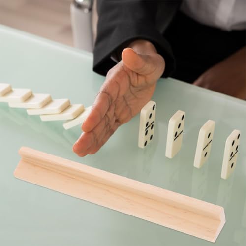 Soportes de madera para fichas de dominó x10 miniatura 6
