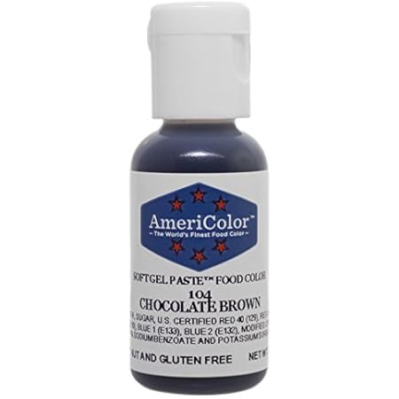 Americolor Soft Gel Paste Food Coloring, Chocolate Brown Net WT. .75oz