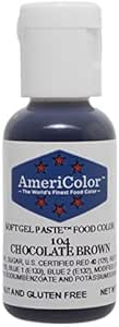 Americolor Soft Gel Paste Food Coloring, Chocolate Brown Net WT. .75oz
