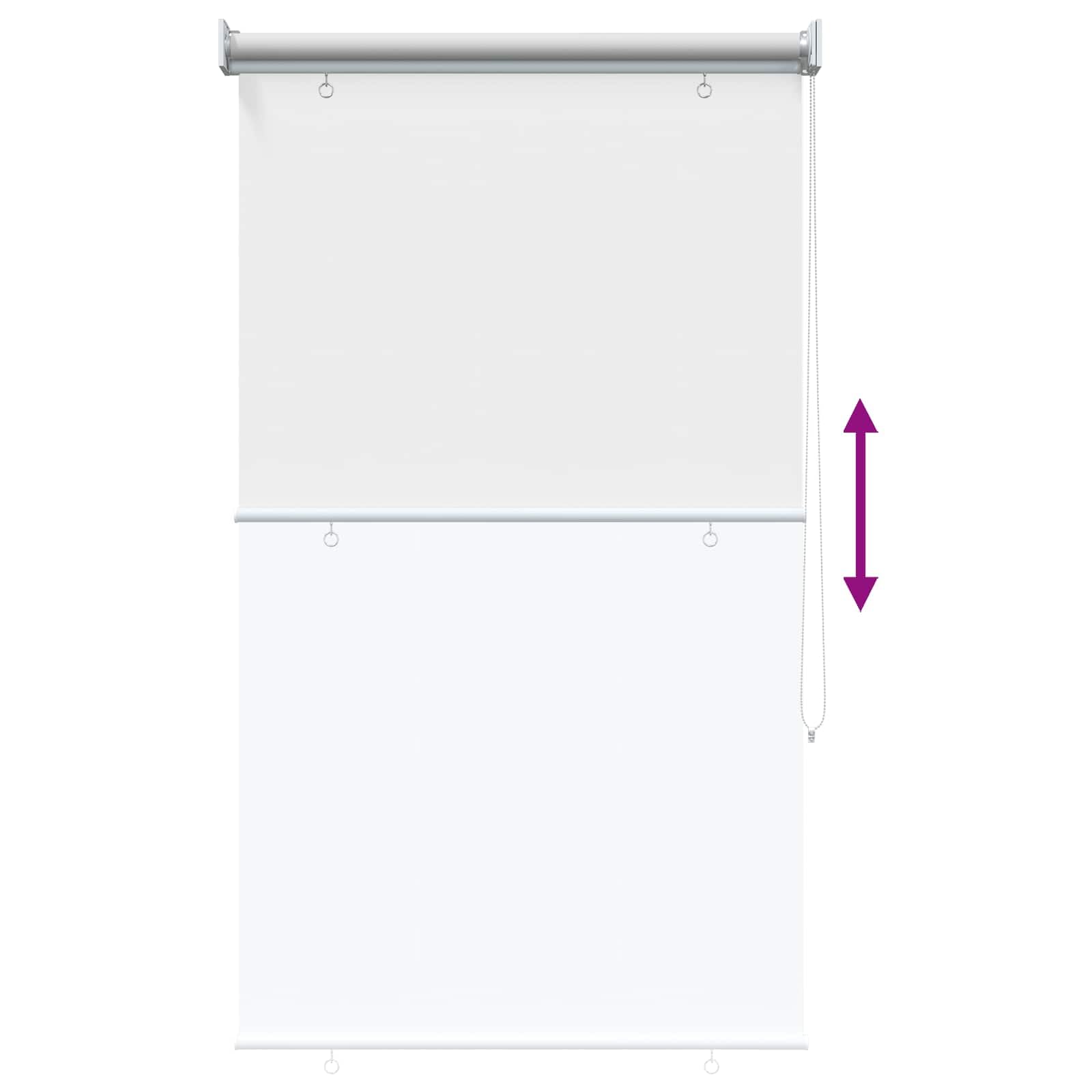 Tenda a rullo bianca, 60 x 230 cm, protezione solare, tenda | Protezione dagli sguardi indiscreti per soggiorno e camera da letto. Efficace protezione termica con montaggio a soffitto o a