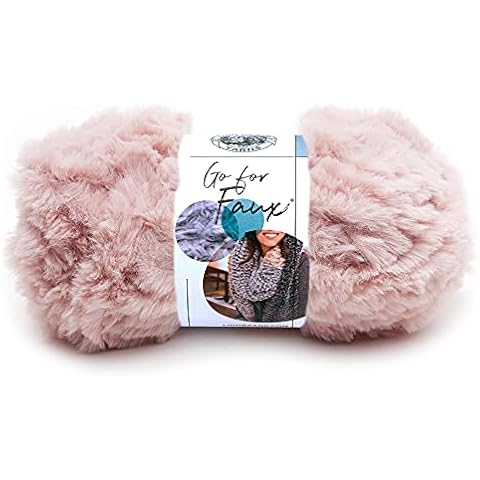 Lion Brand Go for Faux Bulky Yarn, Pink Poodle Cover
