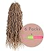 BOHOBABE Faux Locs Crochet Hair 18 Inch, Boho Soft Crochet Locs with Curly Ends, Long Bohemian Goddess Locs Crochet Braids for Black Women (6 Packs, 27#)