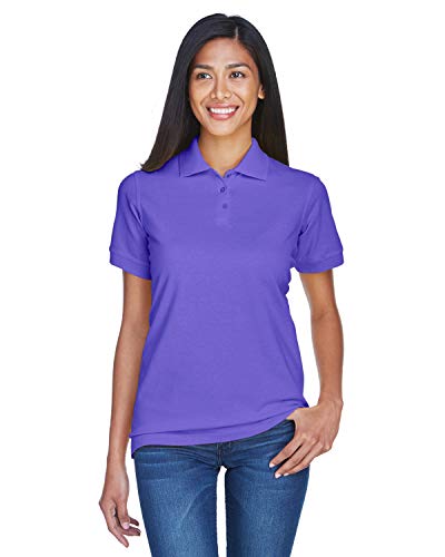 UltraClub Ladies' Classic Piqué Polo XL PURPLE
