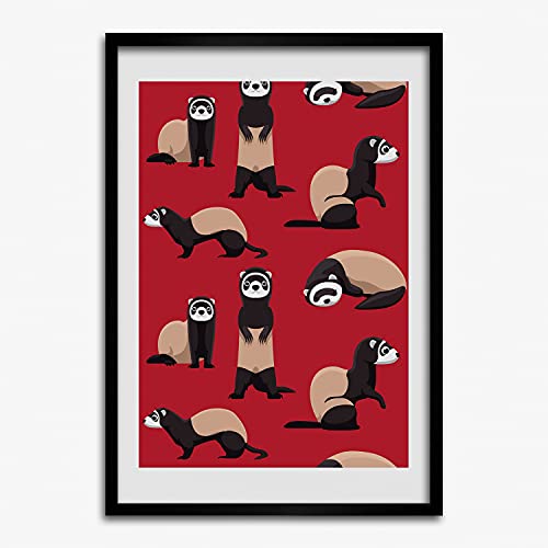 Cadre MDF 50x70 cm Tulup pour photo et affiche design putois bois moderne
