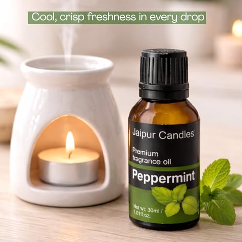 Image of Fragrance Oil | 30 ml | Aroma Oil for Home Fragrance | Best for Aromatherapy | Use in Diffusers, Candles, Air Fresheners (30ML, Peppermint)