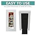 pbf PHOTO BOOTH FRAMES 2x6 Photo Strip Frame | 2 x 6 Photo Booth Strip Frame with Stand | Picture Frame for Photo Booth Strip | Premium Designer Photobooth Frame (White)
