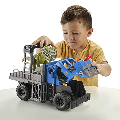 Fisher-Price Imaginext Jurassic World Dominion Break Out Dino Hauler Vehicle With T. Rex Dinosaur 5-Piece Playset For Ages 3+ Years #TOP1