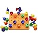 MorTime Stacking Peg Board Set Toy - Pegboard Pattern Cards Games Montessori Occupational Therapy Early Learning, Includes 30 Plastic Pegs & 1 Board