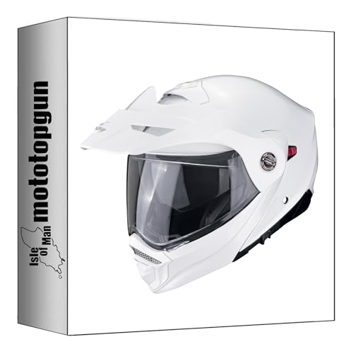 Casque intégral Scorpion ADX-2 blanc pour les trajets quotidiens