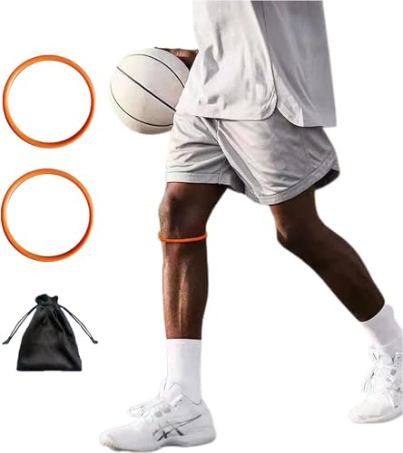 Patellar Tendon Support Strap, Silicone Knee Brace, Orange