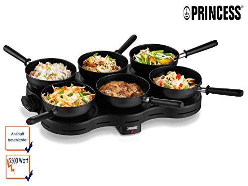Princess Familiar Wonder Wok - Set de woks eléctricos, color negro