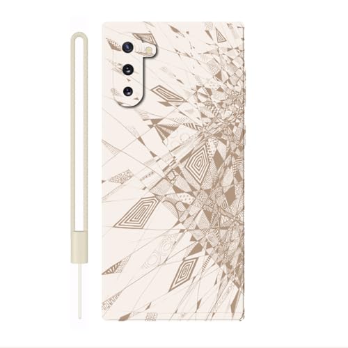 Sunrive Funda Compatible con Samsung Galaxy Note 10,Slim Fit Gel Mate Carcasa Case Bumper de Impactos Espalda Cover (Blanco)+1 X Correa