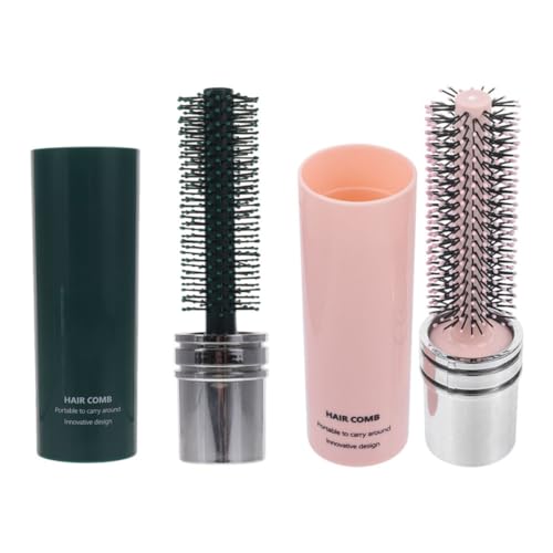 Cepillos redondos retráctiles para evitar enredos en el neceser y secar el cabello sin dañarlo
