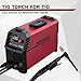 ARCCAPTAIN TIG Torch with High-Frequency Ignition, WP-17 Air-cooled Argon TIG Welding Torch with 35-50mm² Plug, 13-FT Air Hose (Red) and Cable, HF Tig Torch 150amp for ARCCAPTAIN TIG200 and TIG200P