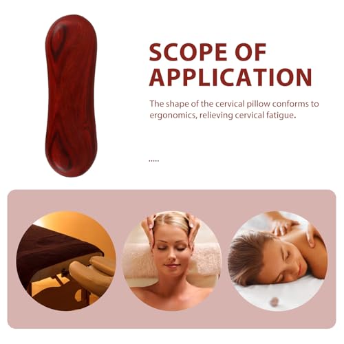 Oreiller cervical en bois de massage avec surface lisse de relaxation - 5