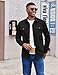 COOFANDY Mens Casual Button Down Shirt Fashion Shacket Jackets for Men Workwear with Pockets Black