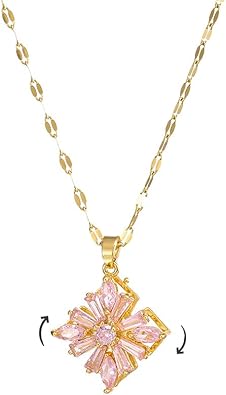 Gold Necklace for Women Dainty 18K Gold Plated Evil Eye Gold Cross Starfish Shell Butterfly Pendant Cute Cimple Necklaces for Women Trendy
