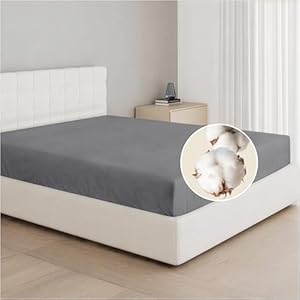 Dreamzie Spannbettlaken 70x200cm, 100% Baumwolle Jersey dehnbar, Spannbetttuch Bettlaken, Steghöhe 15 cm für Matratzen bis 12 cm, Oeko-Tex Zertifiziert, Hypoallergen, Anthrazit