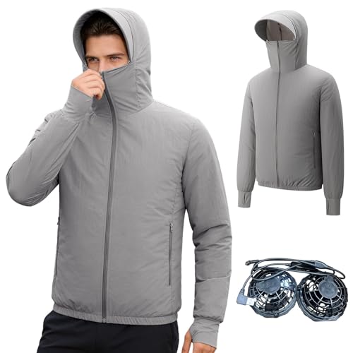 Veste légère homme décontractée kaki à poches fonctionnelles