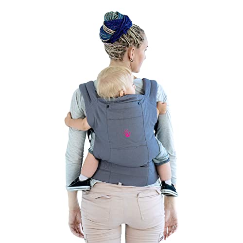 Draagzak grijs - Multi Power model - babydrager - ergonomische draagzak - GRATIS opbergtas | GoldBaby draagzak - Image 4