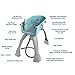 Booster Bath Elevated Dog Bath And Grooming Center Medium Teal 33 X 16.75 X 10