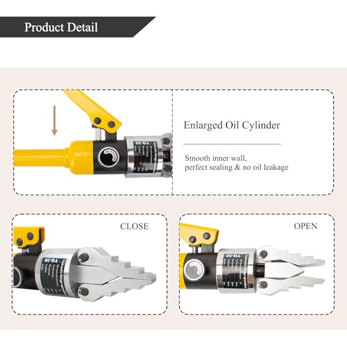 sliyxtwio Integral Hydraulic Flange Spreader 8T, Portable Hydraulic Flange Expander Splitter, Max Spread 30mm, Fast Oil Return for Pipeline Maintenance. YQ-30 by SLIYXTWIO - Image 4