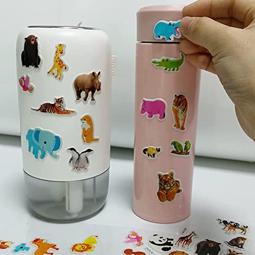 Image of Chocozone 32 Reusable PVC Stickers Book Waterproof Stickers Toys for 2 Years Old Boys & Girls Learning Preschool Educational Book for Kids (Animals)
