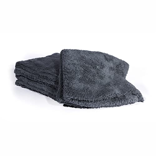 Maxshine Universal Microfiber Towels – 600GSM Edgeless Design – Ultra-Soft, High-Absorbency Towels for Car Detailing, Polishing & Scratch-Free Cleaning (Grey, 16" x 16" (3-Pack)) by Maxshine - Image 3