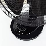 Zanussi 12" Inch, Lightweight, Portable Desk Fan, 3 Speed Settings, Wide-Angled Oscillation, Powerful Airflow, Quiet Operation, Perfect for Bedroom or Office, Black - ZNPDF1221B - Image 8