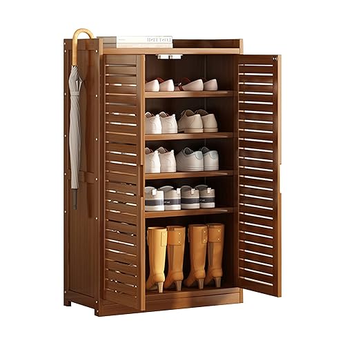 Meuble à chaussures de salon design en bois de bambou durable - 2