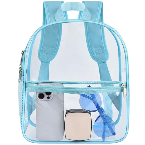 Image of Oraben Clear Backpack for Stadium Events Stadium Backpack Waterproof 12x6x12 Clear Bag for Adult Concert Sport Work