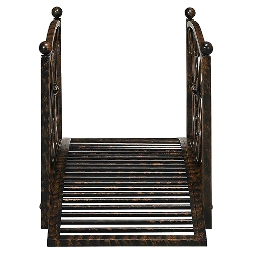 Outsunny US844-4520131 3.3Ft Metal Arch Zen Garden Bridge thumb #6