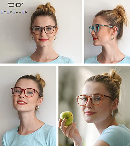 Image of Eyekepper Ladies Reading Glasses - 4 Pack Large Square Readers for Women