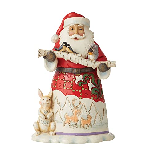 Enesco Jim Shore Heartwood Creek Santa with Animals Figurine, 8.5 Inch, Multicolor