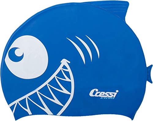 Cressi Silicone Kids Cap Shark Swimming, Royal Blue, Uni #TOP20