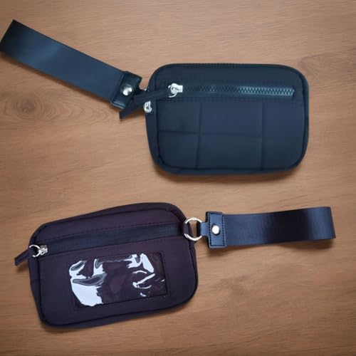 Wristlet Wallets for Women Nylon Quilted RFID Wallet with 3 Zipper Purse for Travel Credit Card Holder Phone Organizer4