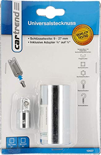 Cartrend 10437 Universal Stecknuss 12,7 mm (1/2 Zoll)
