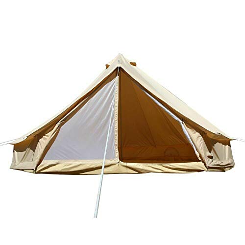 GJR-JJ 6M Impermeable Glamping Grande de algodón de Bell Lienzo Tienda Tienda de campaña