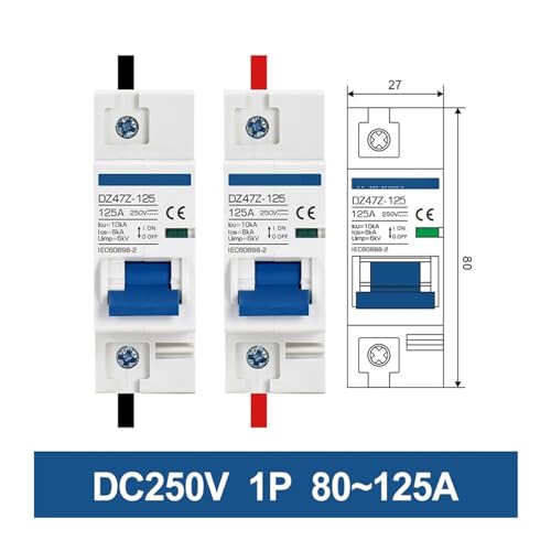 Disjoncteur photovoltaïque 500V 16A coupure rapide contre surcharges DC 2P - 3