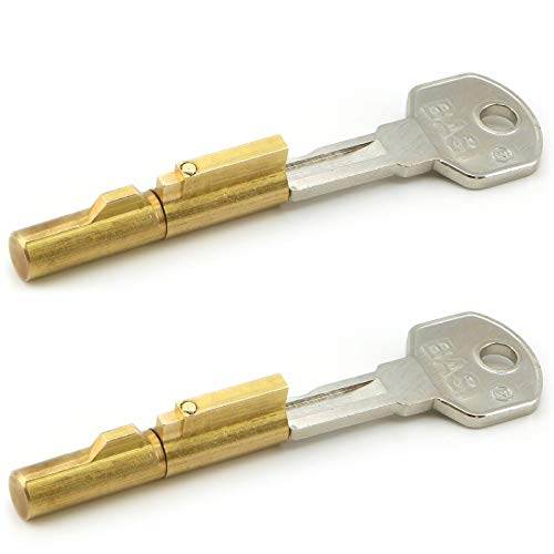2 x BASI® Schlüssellochsperrer Steckschloss SS12 für Buntbartschlösser Zimmertüren Zylinder Ø 7 mm