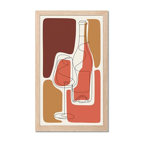Image of NoWorries Wall art framed painting food posters for cafe decor (Synthetic wood frame) inch300 GSM premium art HD prints inch Wall painting for Home & Kitchen Decor (Pattern illustration)( Set of 1, Framed Painting) (NATURAL, ART-2, 10X19INCHES)