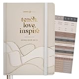 Lehrerkalender 2023 2024 DIN A4 ”SAND” von Lebenskompass - Hardcover Schulplaner für die Unterrichtsvorbereitung - idealer Planer für Lehrerinnen und Lehrer