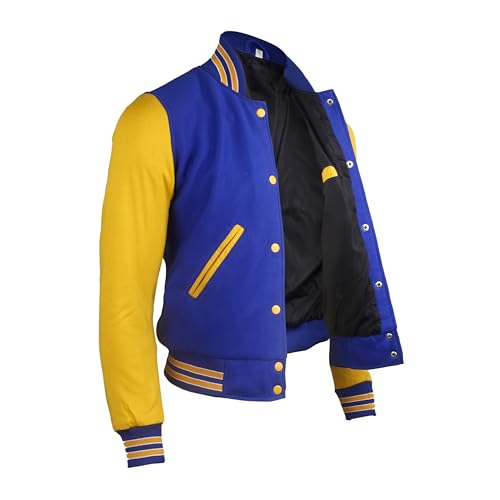 Men's Varsity Fleece Baseball Jacket, Varsity Baseball College Bomber High school Letterman Jacket for men2