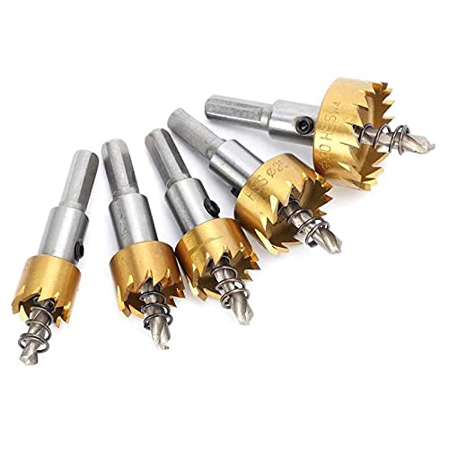 Set de brocas para sierra de corona 16-30 mm en acero aleado miniatura 1