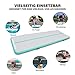 AKSPORT Gymnastics Air Mat Tumble Track Tumbling Mat Inflatable Floor Mats with Electric Air Pump for Home Use/Tumble/Gym/Training/Cheerleading/Parkour/Beach/Park/Water(Mint Green, 6.56ftx3.3ftx4inch)