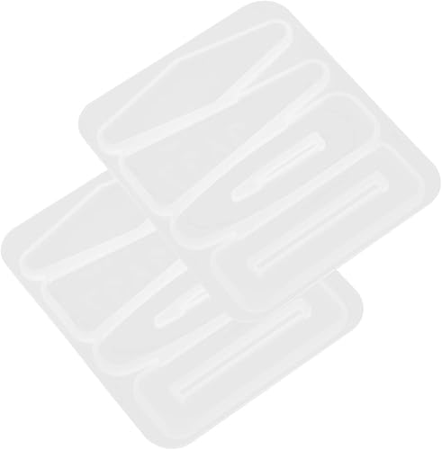 Miniatura 9 de TEHAUX Molde de silicona para horquilla para llavero, moldes de resina, molde de joyería de resina, molde de clip para el cabello, moldes de resina