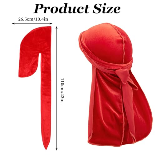 Durag en velours homme avec bretelles larges pour sculpter parfaitement les 360 waves - 2