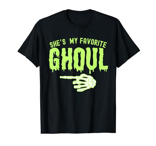 She's My Ghoul - Disfraz de mano señalando para parejas Camiseta