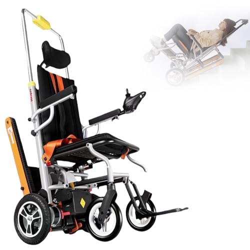 Carrello Elettrico Pieghevole Per Salire Le Scale, Telaio In Lega Di Alluminio, Può Essere Ripiegato E Riposto Nel Bagagliaio Di Un Veicolo. Per Pazienti Anziani Disabili Electric version